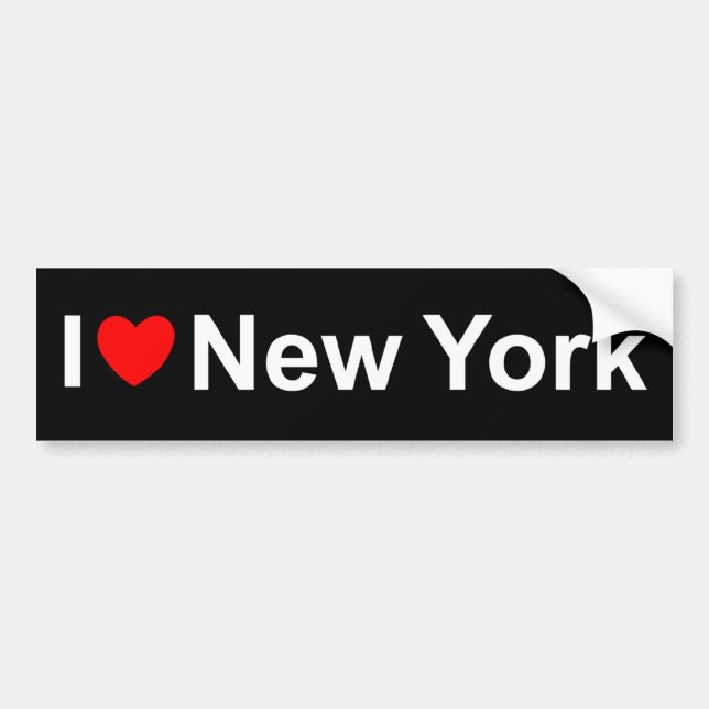 I Love Heart) New York Bumper Sticker (Front)