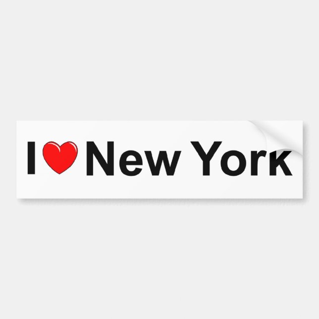 I Love Heart) New York Bumper Sticker (Front)