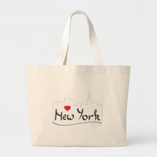 I love heart New York New York Large Tote Bag