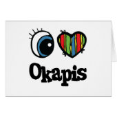 I Love (Heart) Okapis (Front Horizontal)