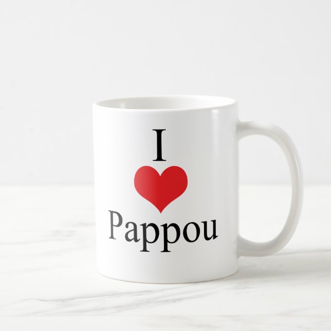 I Love (Heart) Pappou Coffee Mug (Right)