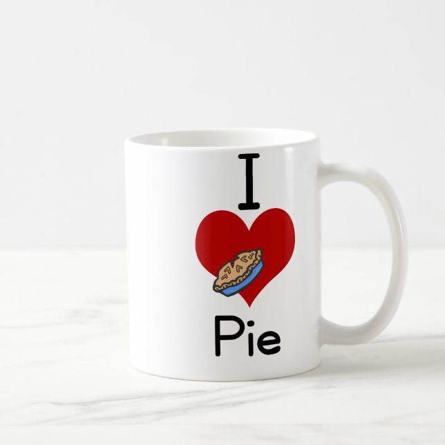 I love-heart pie coffee mug (Right)