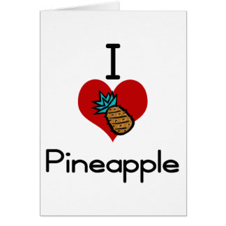 I love-heart pineapple cards