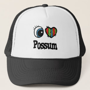 I Love (Heart) Possum Trucker Hat