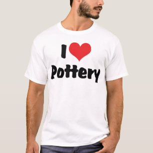 I Love Heart Pottery - Clay Lover T-Shirt