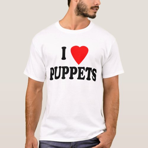 I LOVE HEART PUPPETS T_Shirt