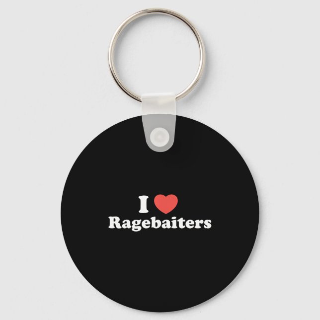 I Love Heart Ragebaiters  Keychain (Front)