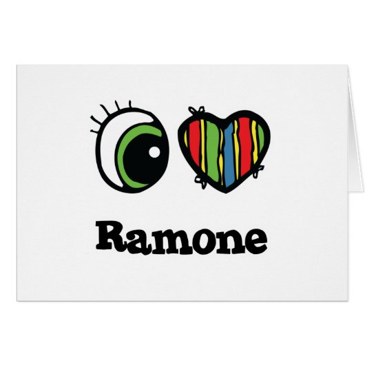 I Love (Heart) ramone Cards (Front Horizontal)