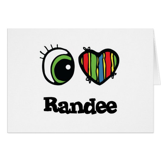 I Love (Heart) Randee Cards (Front Horizontal)