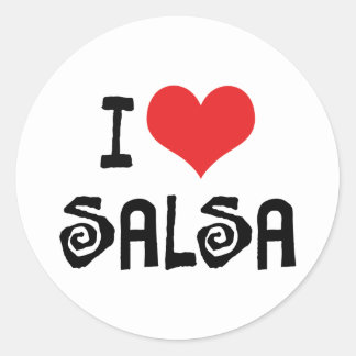 I Love Salsa Stickers | Zazzle