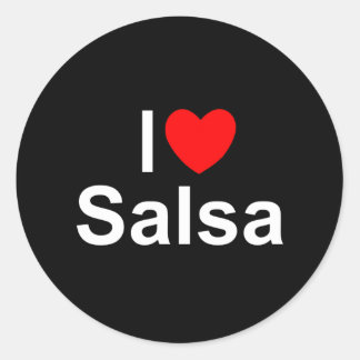 I Love Salsa Stickers | Zazzle