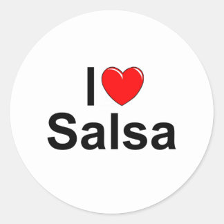 I Love Salsa Stickers | Zazzle