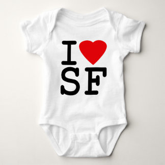 I Love Heart San Francisco Baby Bodysuit