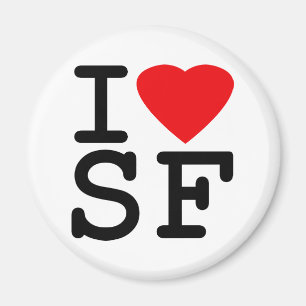 I Love Heart San Francisco Magnet