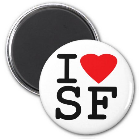 I Love Heart San Francisco Magnet