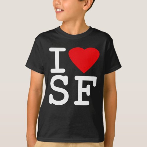 I Love Heart San Francisco T_Shirt