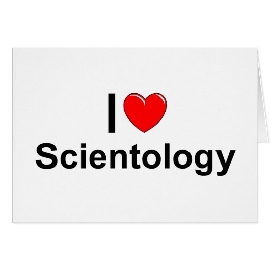 I Love (Heart) Scientology Cards (Front Horizontal)