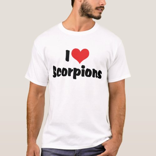 I Love Heart Scorpions T_Shirt