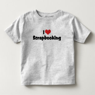I Love Heart Scrapbooking -Scrapbook Lover Toddler T-shirt