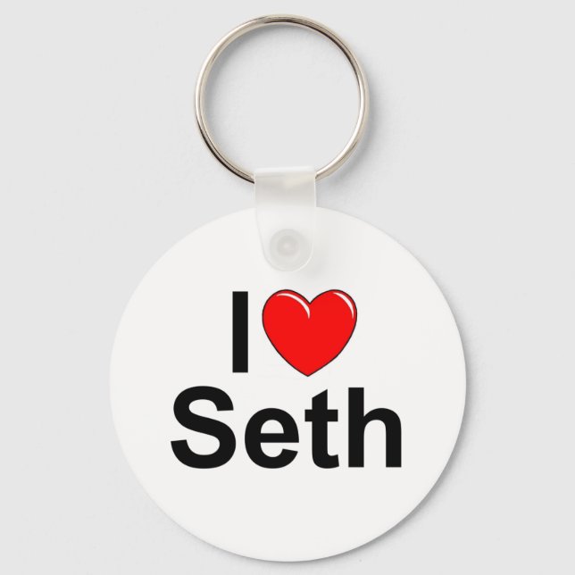 I Love (Heart) Seth Keychain (Front)