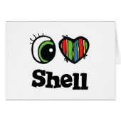I Love (Heart) Shell (Front Horizontal)