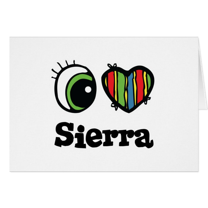 I Love (Heart) Sierra Card
