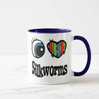 I Love (Heart) Silkworms Mug