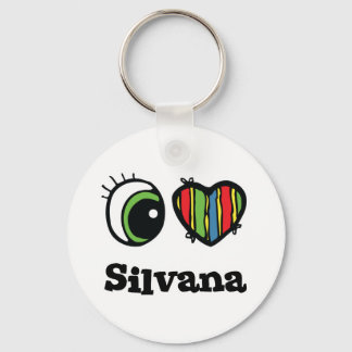 I Love (Heart) Silvana Keychain