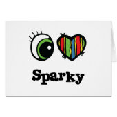 I Love (Heart) Sparky (Front Horizontal)