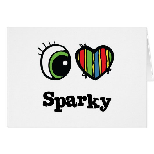 I Love (Heart) Sparky (Front Horizontal)