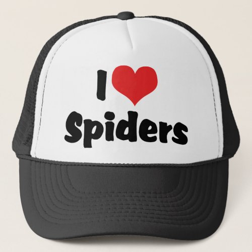 I Love Heart Spiders Trucker Hat