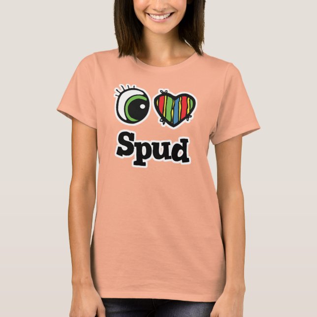 I Love (Heart) Spud T-Shirt (Front)