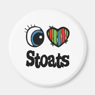 I Love (Heart) Stoats Magnet
