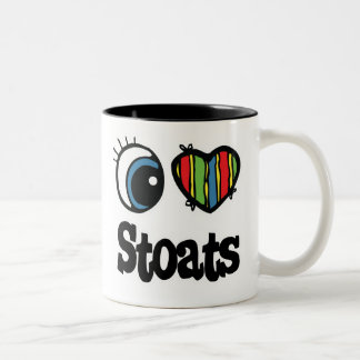 I Love (Heart) Stoats Two-Tone Coffee Mug