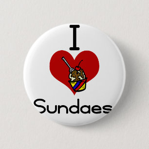 I love -heart sundaes button
