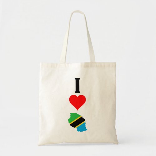 I Love Heart Tanzania TravelerTourist Vacation Tote Bag