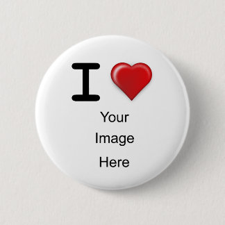 I Love(heart) Template Pinback Button