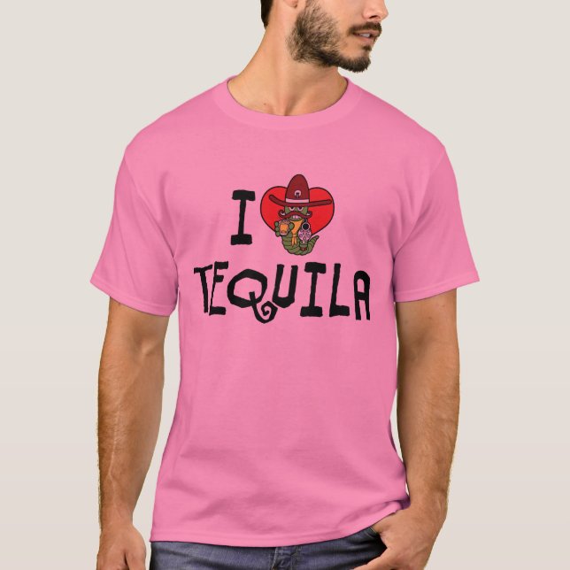 I Love Heart Tequila T-Shirt (Front)
