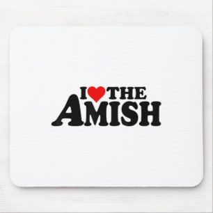 I Love Heart The Amish _1  Mouse Pad