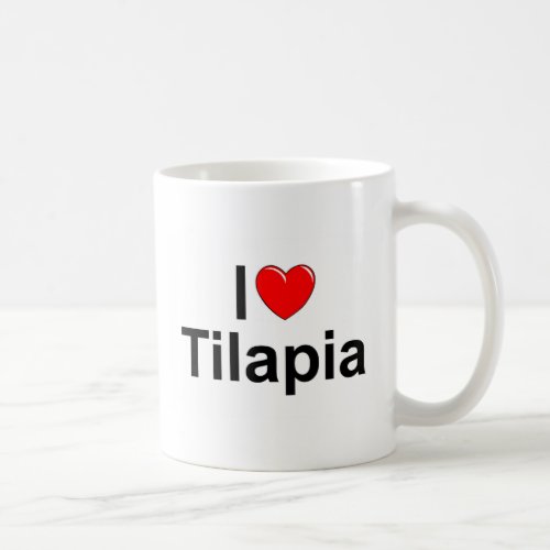 I Love Heart Tilapia Coffee Mug