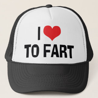 I Love Heart To Fart - Funny Fart Humor Trucker Hat