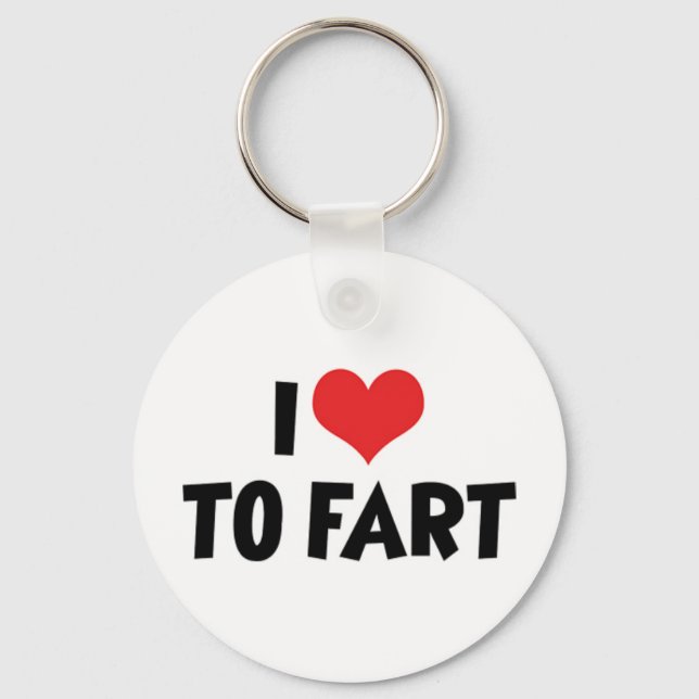 I Love Heart To Fart Keychain (Front)
