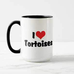 I Love Heart Tortoises - Turtle Lover Mug