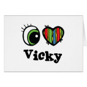 I Love (Heart) Vicky (Front Horizontal)