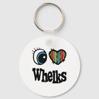 I Love (Heart) Whelks Keychain