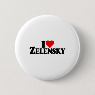 I Love Heart Zelensky Volodymyr Ukraine Ukr 1 Button