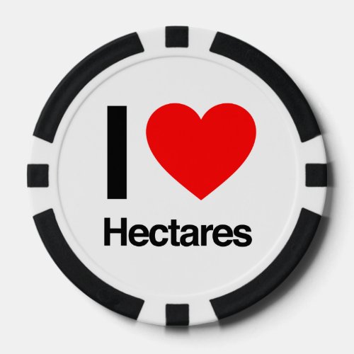 i love hectares poker chips
