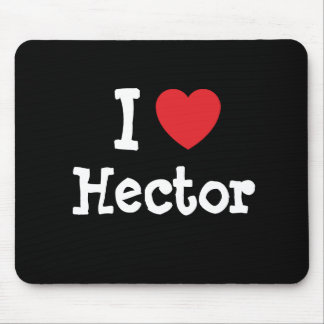 I love Hector heart custom personalized Mouse Pad
