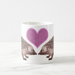 I Love Hedgies - Two Hedgehogs on a Mug