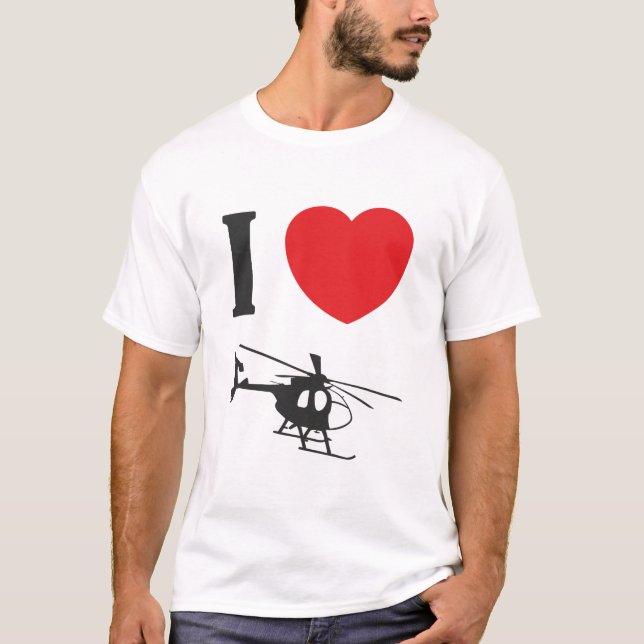 I Love Helicopters Tee (Front)